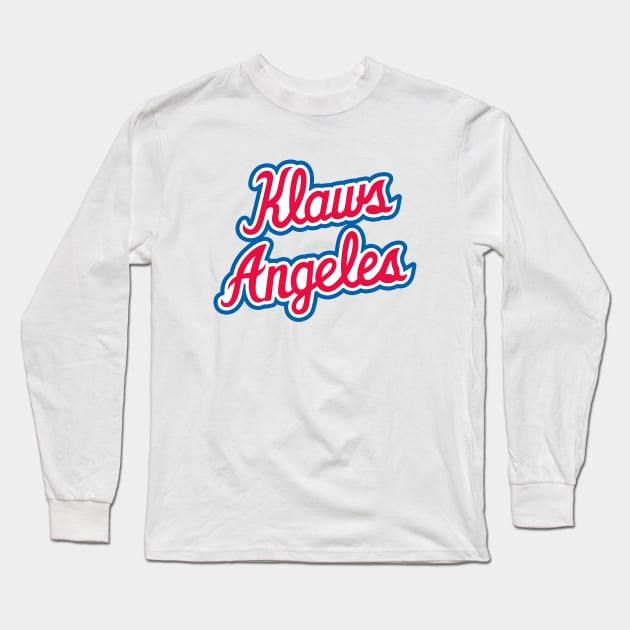 Klaws Angeles - White Long Sleeve T-Shirt by KFig21